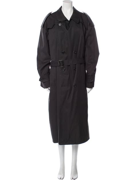 christian dior trench coat black